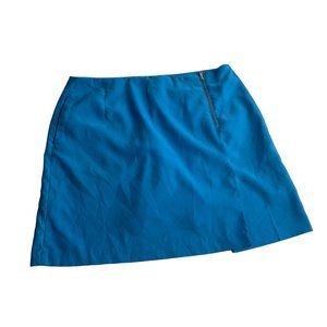 EP Pro Golf‎ Stretch Skort Royal Blue Side Zip Slit Pocket Size 10